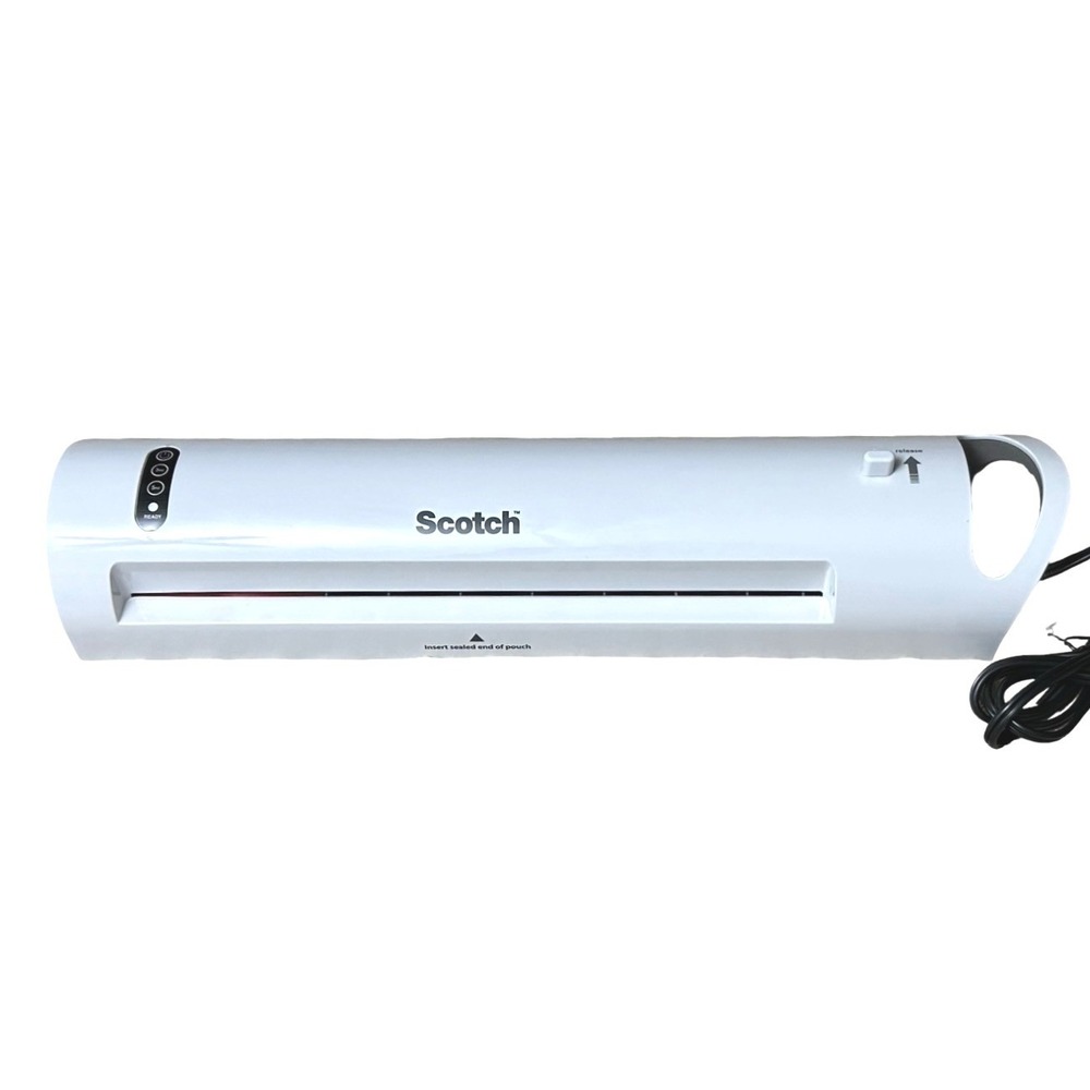 Scotch Thermal Laminator TL1302X White 9 Inch 2 Roller System 3mil 5mil Settings
